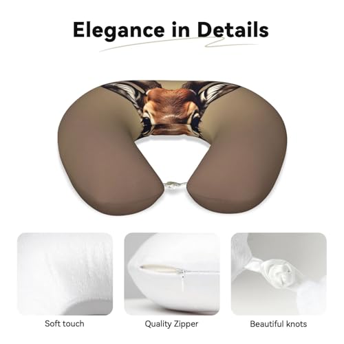 Almohada ergonómica de poliéster para viaje miniatura 4