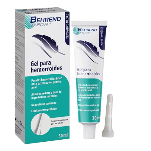 Behrend Homecare - Gel para el tratamiento de hemorroides internas y externas, proctitis - La pomada ayuda a reducir el dolor, picor yardor anal - Sin cortisona