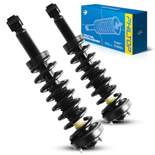 Image of PHILTOP Front Struts Assembly for Ford 2007-2013 Expedition Lincoln 2007-2013 Navigator, 171138 * 2 Complete Struts and Shocks Absorber Assembly,Quick Suspension Loaded Struts with Coil Spring