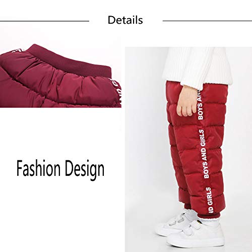 Happy Cherry Kinderwinterbroek, lichte donsbroek, baby, dikke warme sneeuwbroek met elastische band, winddicht… - Image 4