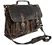 Produktbild KK 's 45,7 cm Retro Buffalo Hunter Leder Laptop Messenger Bag Büro Aktentasche College Tasche Leder Tasche für Damen und Herren
