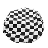 Beaupretty Koch Baskenmütze Kochmütze zum Kochen Kochmützen für Herren Karierter Hut Food-Service-Haarabdeckung Backhut für Erwachsene tragen Outfit Kellnerin Hut Diner-Hüte Bistro Polyester