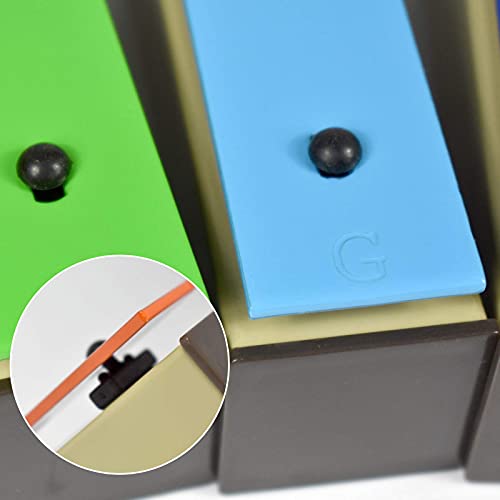 Ennbom Xylophone Glockenspiel 8 Notes Chromatic Resonator Bells With Green Case #TOP4