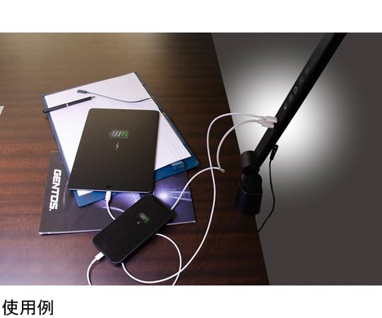 新品 LED クランプ式 デスクライト ジェントス DK-H001BK 自然な光 DK-H001BK - GENTOS