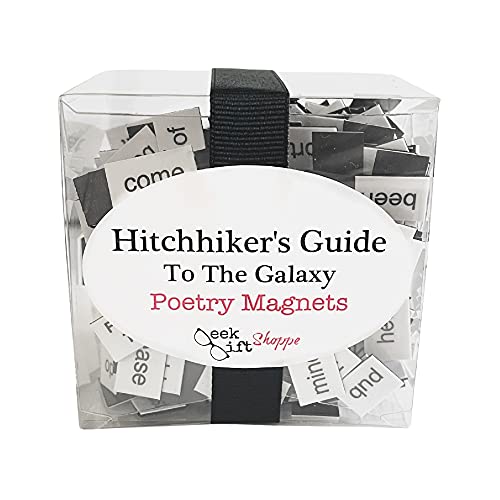 Hitchhiker's Guide to the Galaxy Poetry Magnets / Fridge Magnets / HHGTTG / Douglas Adams / Don't Panic / Towel Day / Marvin Android / HHG
