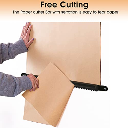 Fitous 18" Kraft Paper Dispenser Wall Mount，Butcher Paper Dispenser，Paper Roll Cutter to Do Lists,Ideal for Home,Office Wall Paper Holder with Serrated Edge Cut Bar-Black by Fitous - Image 3