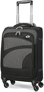 Aerolite Lightweight 4 Wheel Carry On Hand Cabin Luggage Suitcase Black Grey for British Airways Ryanair (Priority) easyJet (Plus/Flexi) & Many More