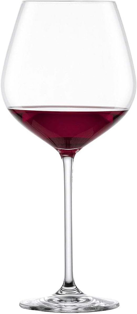 Schott Zwiesel Red Wine Glass Burgundy Fortissimo (Set of 4), fine Burgundy Glasses for red Wine, Dishwasher-Safe Tritan Crystal Glasses, Made in Germany (Art. no. 123683)