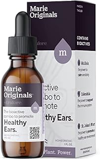 Organic Ear Oil for Ear Infections, All Natural Eardrops for Infection Prevention, Swimmer's Ear and Wax Removal - Kids, Adults, Baby, Dog Earache Remedy - with Mullein, Garlic | Marie Originals