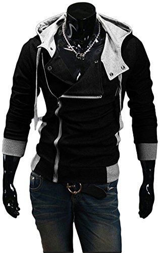Chariot Trading - Top Quality Hoodie Jacket Men Sweatshirts for Men Sports Hoodie Men(Asian Size)
