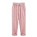 Produktbild YWLINK Damen Straight Leg Plain Button Down Trousers rosa m