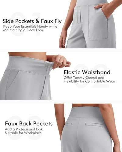 Image of G4Free EverGoing Women's Casual Shorts High Waisted 4'' / 5'' Comfy Shorts with Pockets for Yoga Workout Lounge