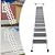 AreMOLO Wall Mounted Folding Ladder, 12 Steps Extension Loft Stairs Retractable Attic Access Ladder with Pull Rod & Handrails, Home Pull Down Wall Telescopic Folding Step Ladder, Capacity 400kg
