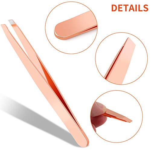 Yiwoo 5 Pieces Eyelash Applicator Tool，False Eyelashes Applicator,Eyelashes Tool,Eyelashes Curlers,Curved Eyelash Curler(Rose Gold） #TOP7