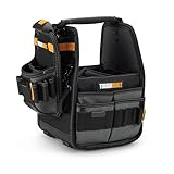 ToughBuilt - 8' Tote Pouch with ClipTech ™ 31 Pockets and Loops, Rivet Reinforcement, Includes Tote, Pouch and 2 ClipTech ™ Hubs, Premium Tool Organizer - (TB-CT-180-8)