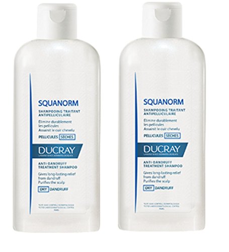 Ducray Squanorm, Anti - Schuppenshampoo, 2 x 200 ml, Promo