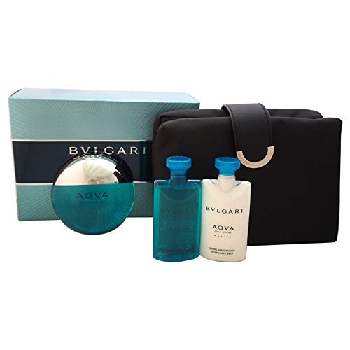 BVLGARI AQVA MARINE POUR HOMME 4 PCS GIFT SET FOR MEN