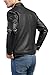Jild Polo Collar Premium Leather Jacket Men - Old School Classic Style Everyday Wear Real Lambskin Mens Leather Jacket (Polo-Blk-XS)