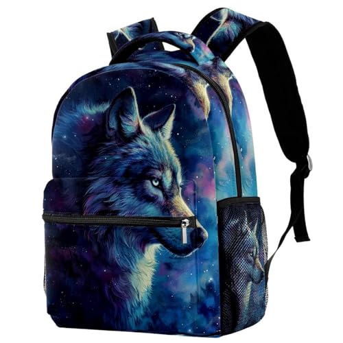 Sac à dos voyage bleu Campus loup étoilé grand compartiment et porte-bouteille