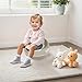 Dolu Nuve Premium Potty Training Seat for Toddlers, Portable Toilet Chair with High Backrest, Non-Slip Base and Removable Inner Bowl, Relax Beige