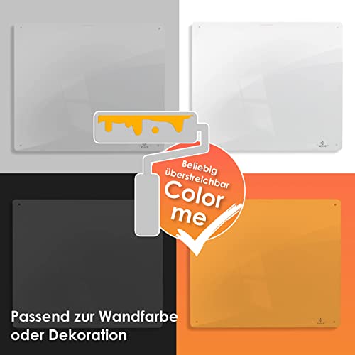 KESSER® 1 riscaldamento a infrarossi da 550 Watt, riscaldamento da parete, a infrarossi, radiatore, pannello riscaldante, piedini inclusi - 8