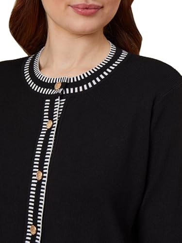 Adrianna Papell womens Crew Neck Cardigan With Stitch Detail4