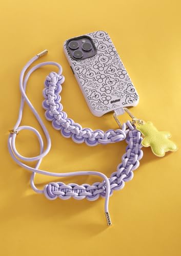 Collier de téléphone scoubidou réglable pour éviter les chutes de mobile