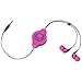 RETRAK ETAUDNPKRL Retractable Earbuds (Neon Pink/Purple) consumer electronics