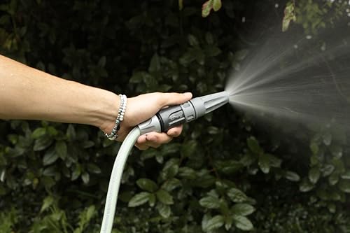 Idroeasy, Manguera Extensible de Jardín 14 Metros 1/2'', Kit Completo con Lanza, Manguera de Agua Extensible 3x, Ligera, Anti-Nudos, Anti-Torsión y Atóxica con 2 Racores Rápidos, 100% Made in Italy - imagen 6