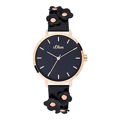 Damen Analog Quarz Uhr mit Leder Armband SO-3700-LQ