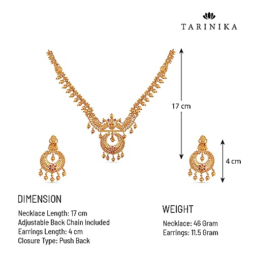 TARINIKA Antique Gold Plated Kanti Short Necklace Set with Peacock Design - Indian Jewelry Sets for Women | Perfect for Casual Occasions | Indian Jewelry Set for Women | 1 Year Warranty*4