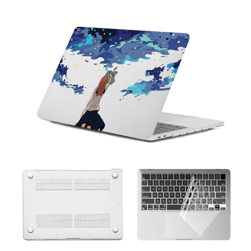 Funda para MacBook Pro 13 2015 a 2012 carcasa rígida mate con protector de teclado A1502 chica