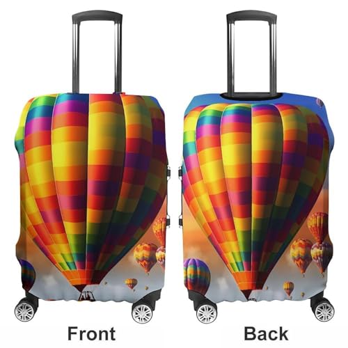 Hot Air Balloons Luggage Cover, Washable Elastic Suitcase Cover Protector Fit 18-32 Inch Luggage3