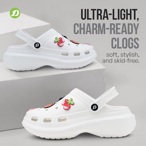 Image of DOCTOR EXTRA SOFT Women's Premium Extra Comfortable Clogs /Sandals with Cute Charms & Adjustable Back Strap for Adult| Lightweight Stylish & Anti-Skid| Waterproof Everyday Use Mules Girls /Ladies D-538