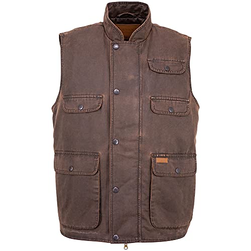 Image of OUTBACK TRADING Men's 29742 Cobar Berber Lined Cotton Outdoor Casual Western Vest