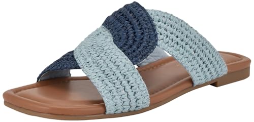 Consejos para Comprar Nine2five Es Buena Marca - los más vendidos. 41 Nine West Quara - Sandalia plana para mujer, Azul 450, 26.5 cm