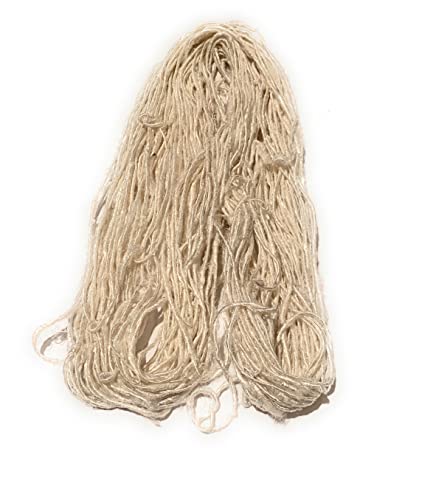 Recycled Chunky Banana Silk Yarn For Knitting, Weaving And Crochet / Thick Yarn 100Gm (White) #TOP1