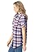 Woman Within Plus Size Short-Sleeve Button Down Seersucker Shirt - M, Red White Blue Plaid