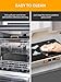 Induction Cooktop 2 Burners, Double Induction Griddle Cooktop 1800W with Removable Iron Cast Griddle Pan Non-stick, Independent Temperature Control, 8 Power Levels, 99 Min Timer for Magnetic Cookware