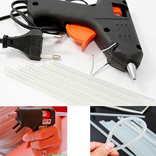 Image of Invento 40W Electric Heating Hot Melt Glue Gun with 5pcs 11mm Adhesive Glue Stick Hot Trigger Repair Tool