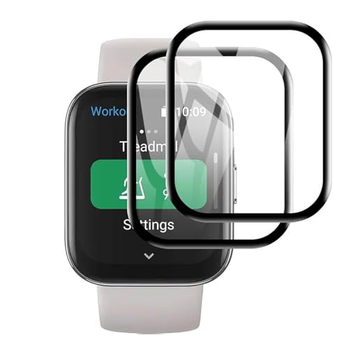 �y2���Z�b�g�z For Amazfit Bip5 Unity �t�B���� Amazfit Bip 5 Unity �ی� �t�B���� �ȖʑΉ� �yKibnco�z PMMA+PC���f�� 3D �ϏՌ� ��U�h�~ �w��h�~ �����ߗ� �h�o �C�A�[�� �t�B���� �A�}�Y�t