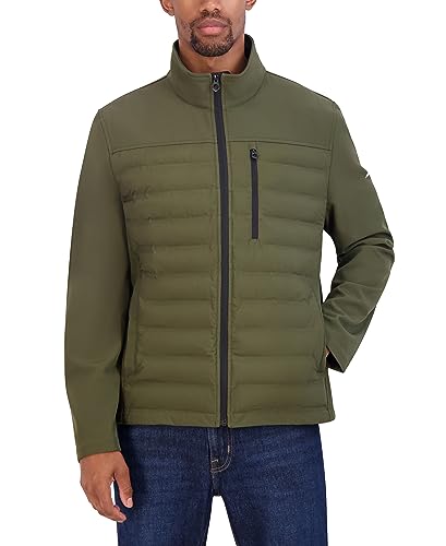 Image of Nautica Men's Lightweight Softshell Jacket - Bonded Fleece Lining, Regular, Big & Tall Sizes