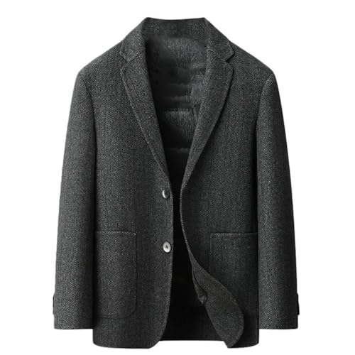 Veste en cachemire homme double tweed manteau chaud hiver USTZFTBCL