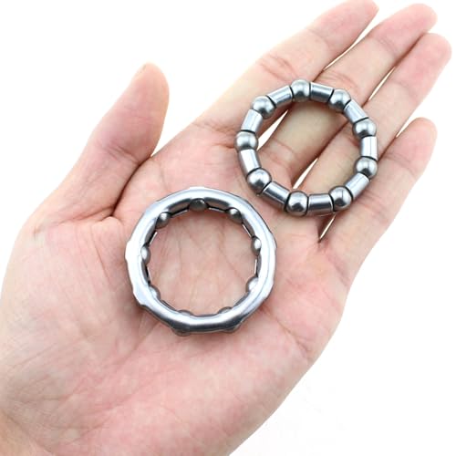Bxian 6PCS Bicycle Crank Bearings 5/16 inch x 9 Balls Bearing Mountain Bike Part Repair Accessories Steel Ball Bearing Retainer Suitable for Mountain Bike and Stretch Bike