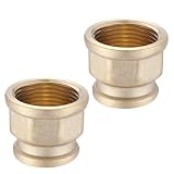 2 manicotti di riduzione da 1" filettatura interna x 3/4", in ottone, riduttore IG 1 pollice x IG 3/4", rubinetti sanitari per tubo dell'acqua, acqua potabile, contenitori, collegamenti sanitari e fä