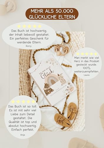 HIMMEL.HERZ.PAPIER® Mein erstes Jahr Babyalbum - Erinnerungsbuch Baby Tagebuch - Din A4 - Geschenk für Mädchen & Jungen zur Geburt… – Ansicht 5