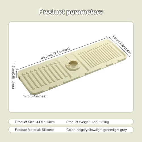 2024 Nuovo Tappetino Per Rubinetto Per Lavello Da Cucina, Tappetino Drenante In Silicone Ad Asciugatura Rapida, Protezioni Per Lavello Per Lavello Da Bagno, Protezione Antigoccia Per Piano Di Lavoro - 5