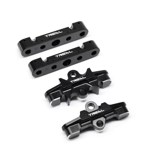 TREAL Aluminum 7075 Front Lower Arm Tie Bar Mount for 1/8 Maxx Slash 1/10 Maxx(Black)