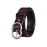 lederausstattung vienna sharan  WOAIWJXYZ Unisex Gürtel Gürtel Lederausstattung Jeans Gürtelgröße optional 90cm braun/B