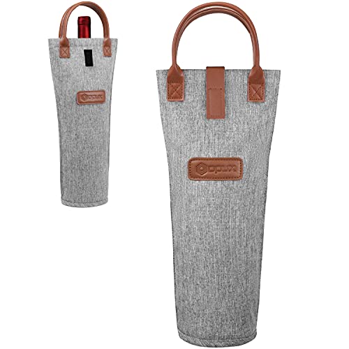 Opux Single Bottle Wine Tote Bag cover